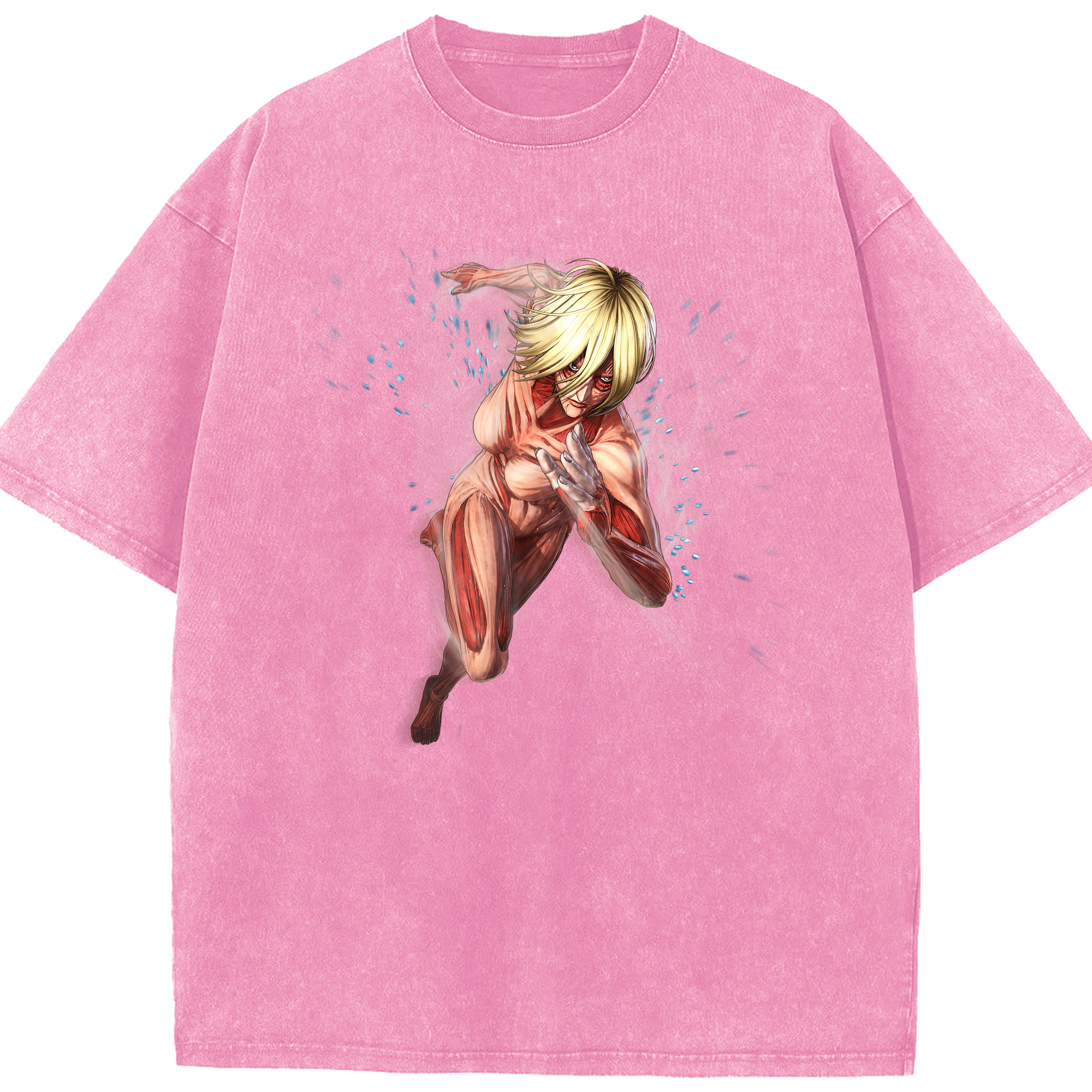 （画像用） 進撃の巨人 Attack on Titan 綿100% ヴィンテージ風 半袖Tシャツ（フロントプリント）